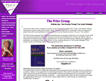 Tablet Screenshot of pricegroupleadership.com